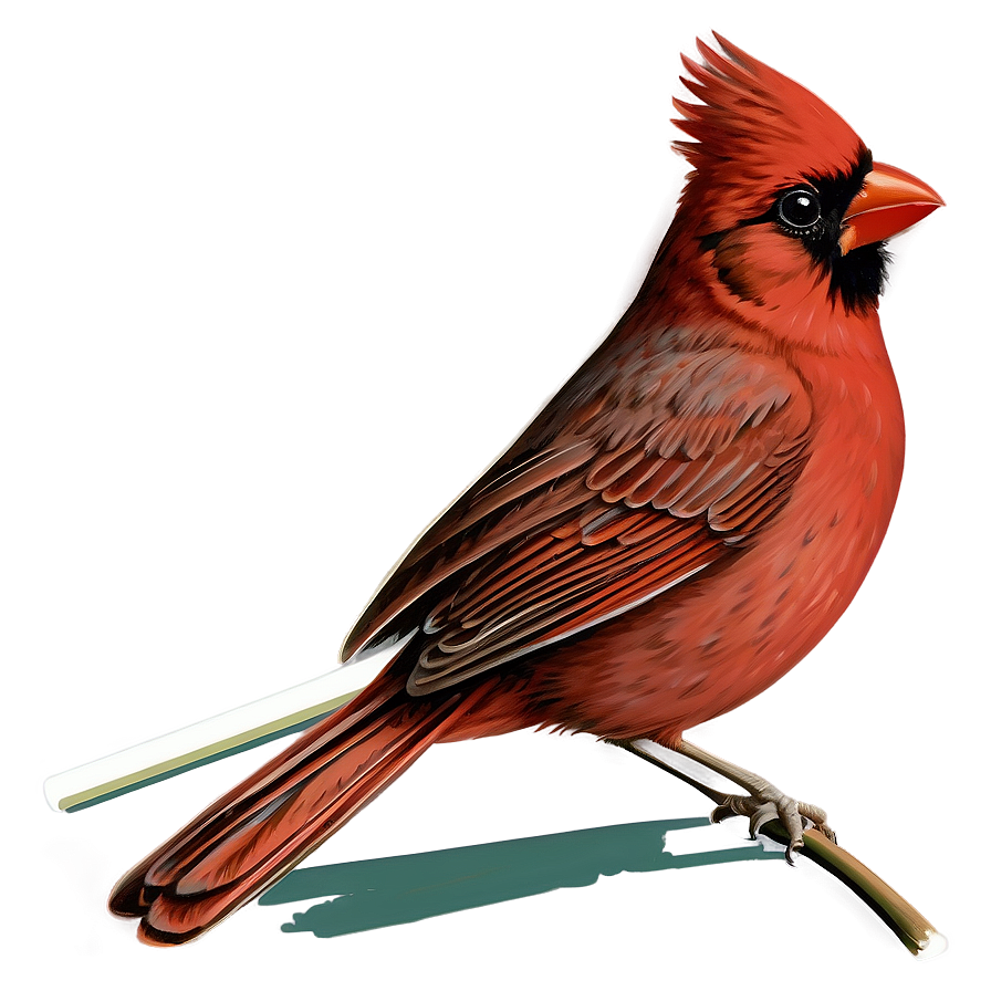 Vintage Cardinal Illustration Png 14 PNG Image