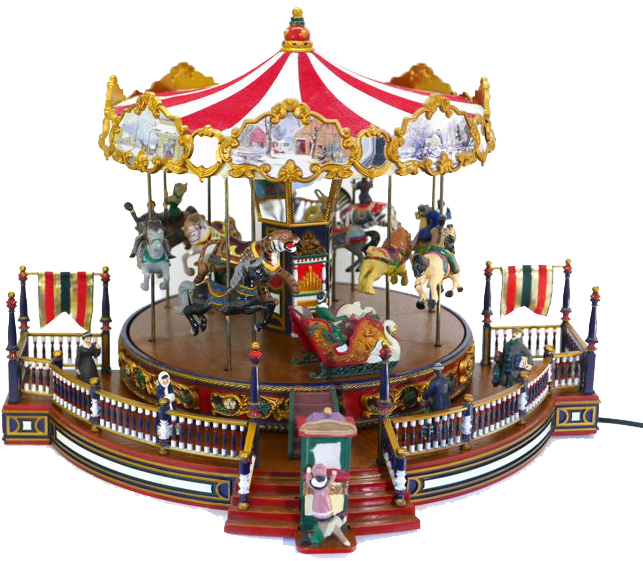 Vintage Carousel Ride PNG Image