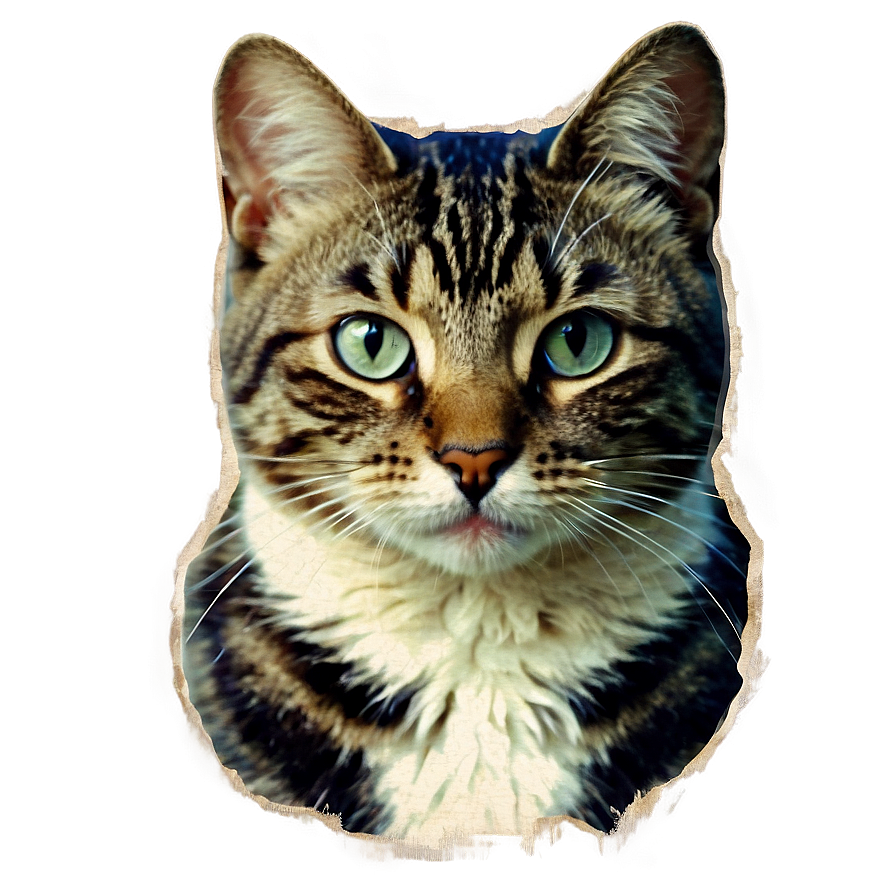 Vintage Cat Poster Png C PNG Image