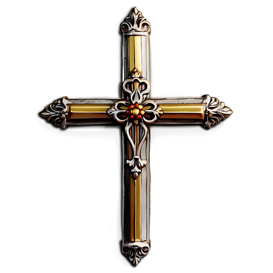 Vintage Catholic Cross Logo Png 06122024 PNG Image