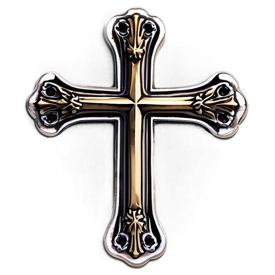 Vintage Catholic Cross Logo Png Tdb71 PNG Image