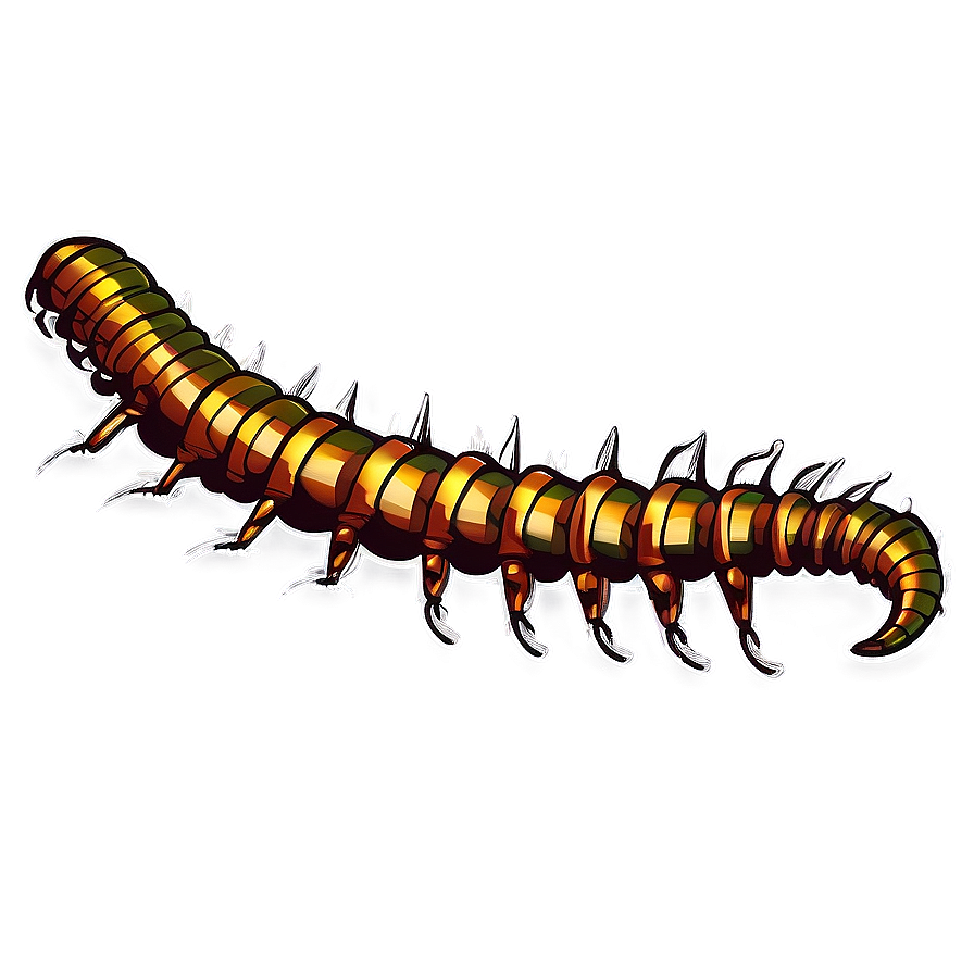 Vintage Centipede Sketch Png Ivw PNG Image