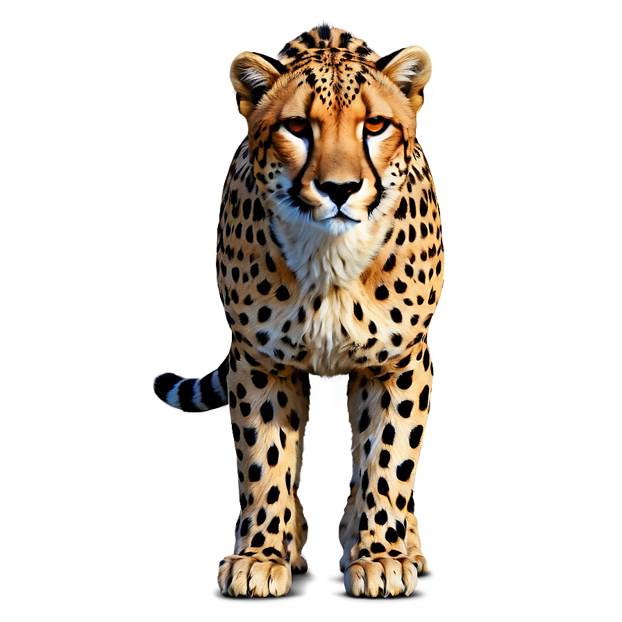 Vintage Cheetah Illustration Png Skd8 PNG Image