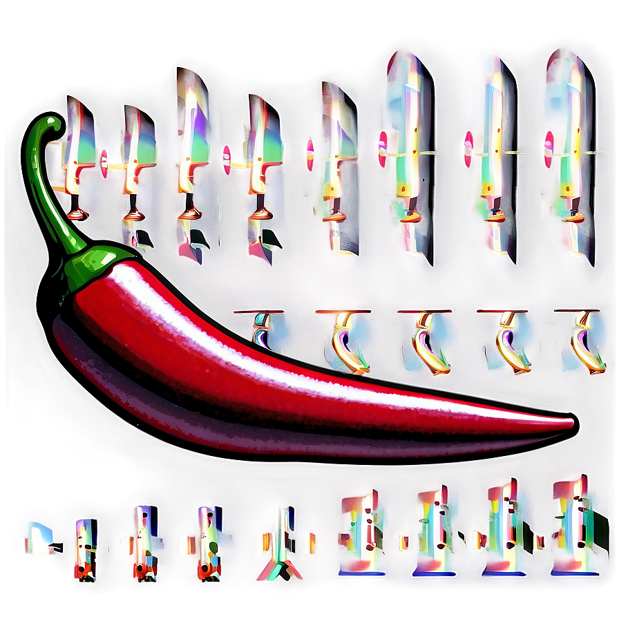 Vintage Chili Pepper Png 06122024 PNG Image