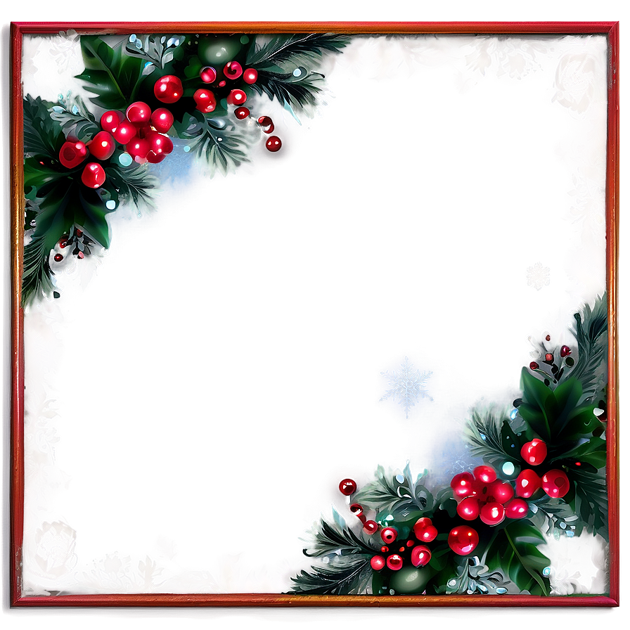 Vintage Christmas Frame Png Ses79 PNG Image