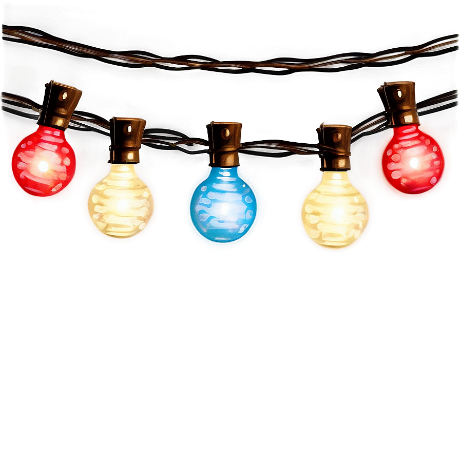 Vintage Christmas String Lights Png 62 PNG Image