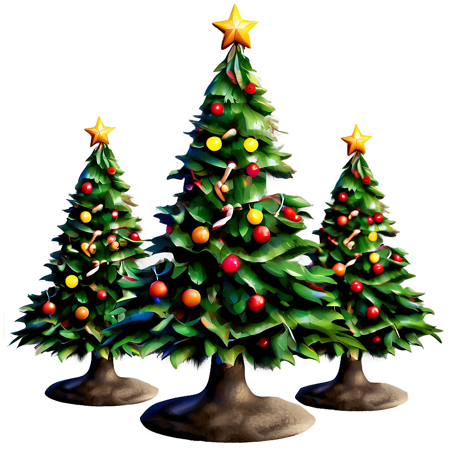 Vintage Christmas Tree Png 34 PNG Image