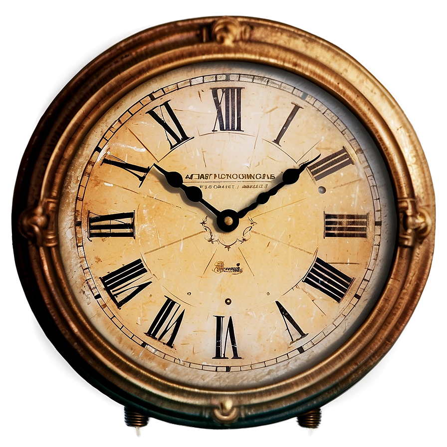 Vintage Clock Png Tau PNG Image