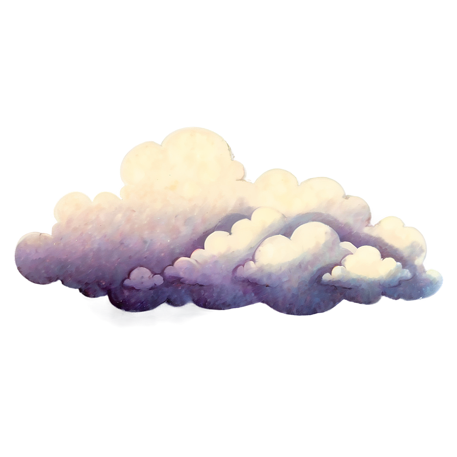 Vintage Cloud Illustration Png 04302024 PNG Image