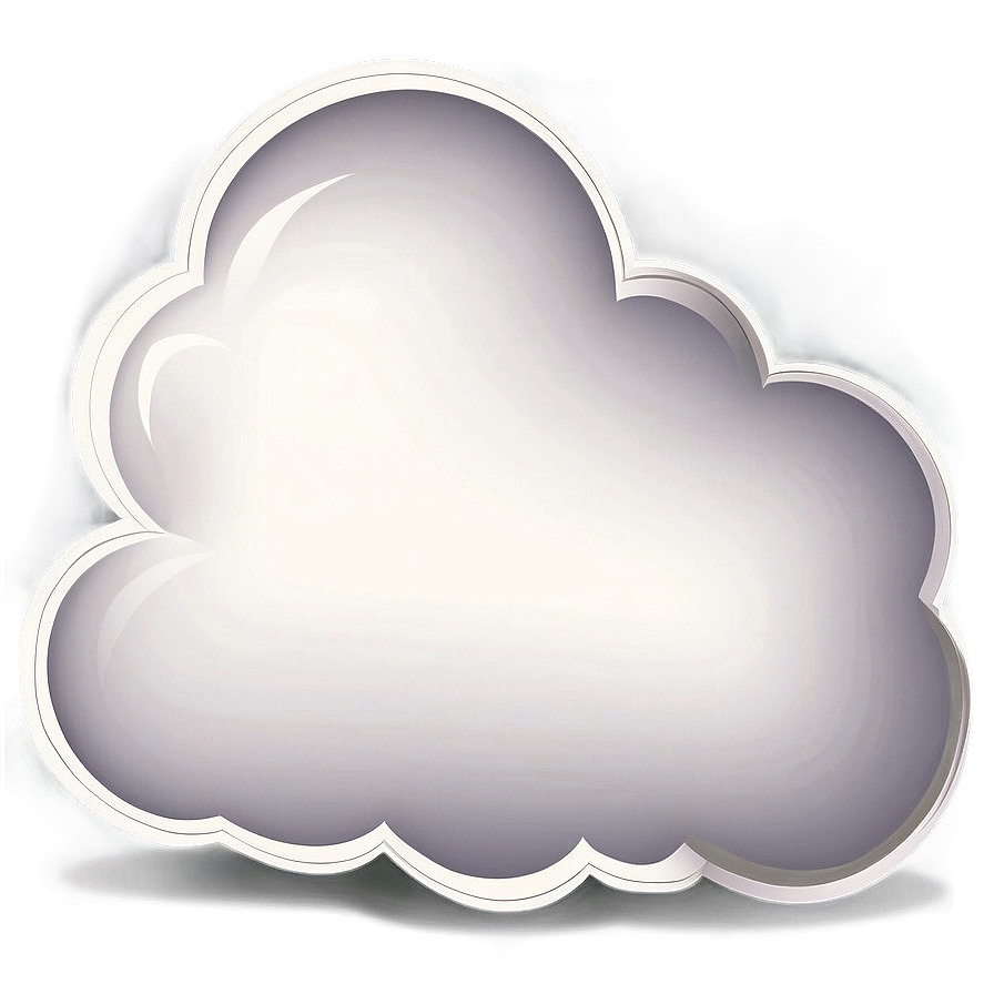 Vintage Cloud Vector Drawing Png Sni PNG Image