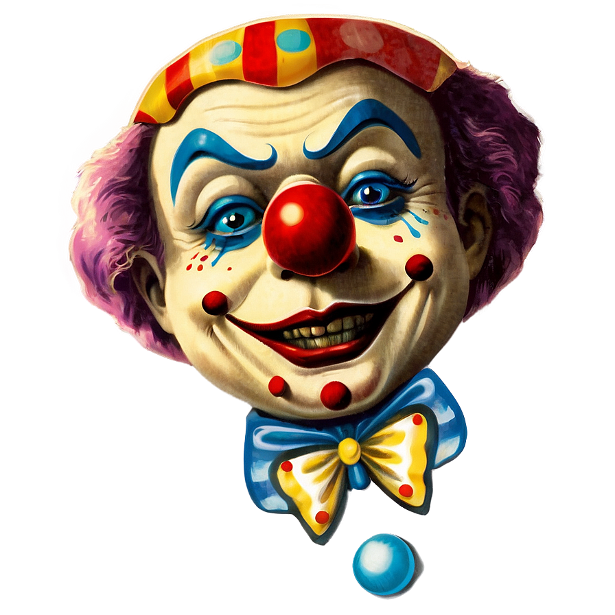 Vintage Clown Poster Png Lxo81 PNG Image