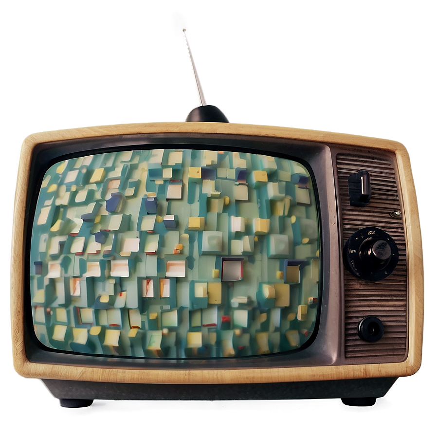 Vintage Color Television Png Bxr88 PNG Image