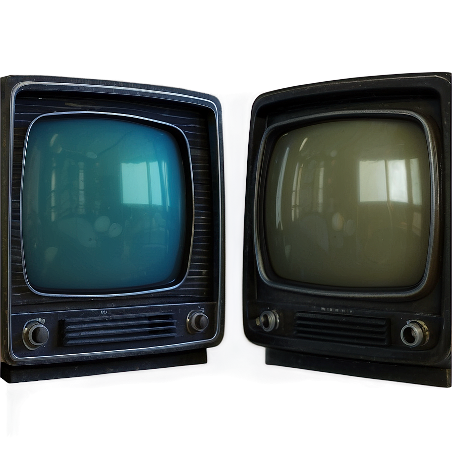 Vintage Color Television Png Phs PNG Image