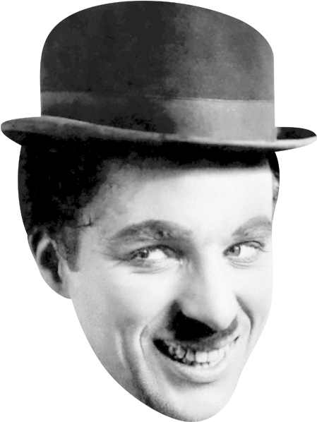 Vintage Comedianin Bowler Hat PNG Image