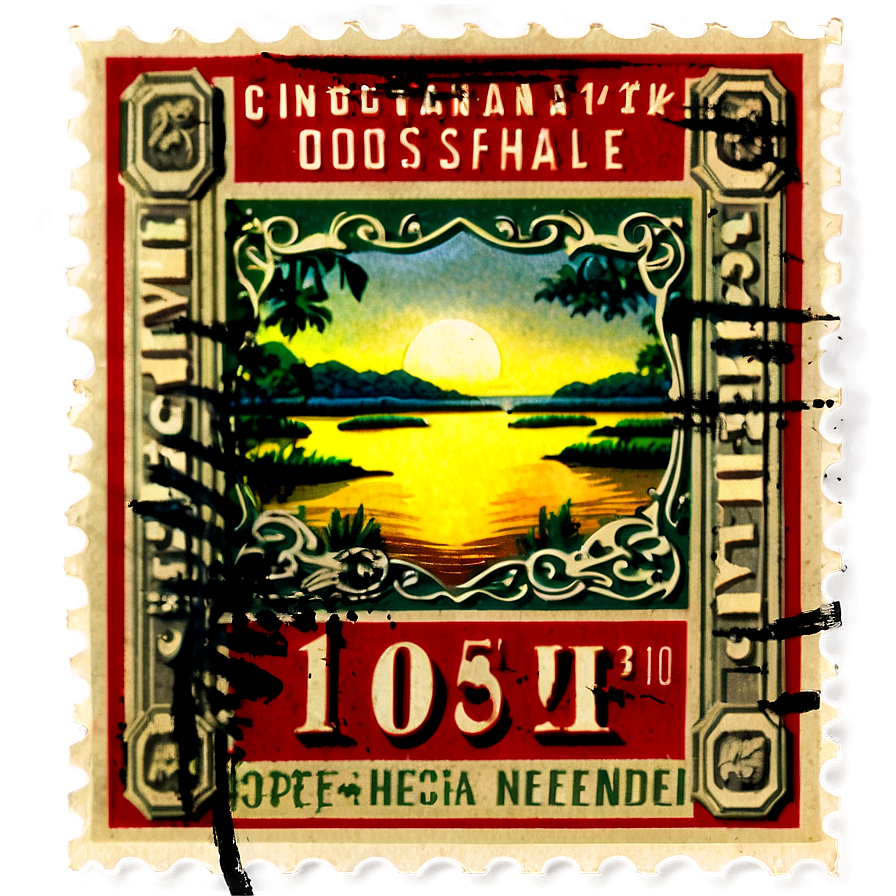 Vintage Commemorative Stamp Png 06282024 PNG Image