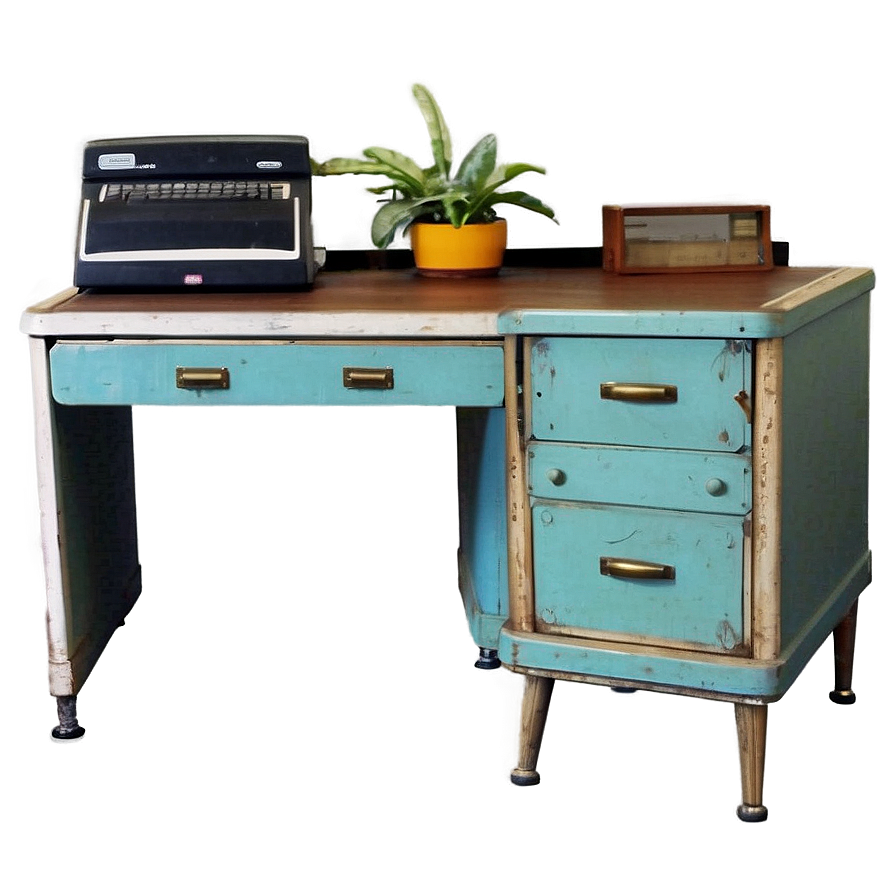 Vintage Computer Desk Png 63 PNG Image