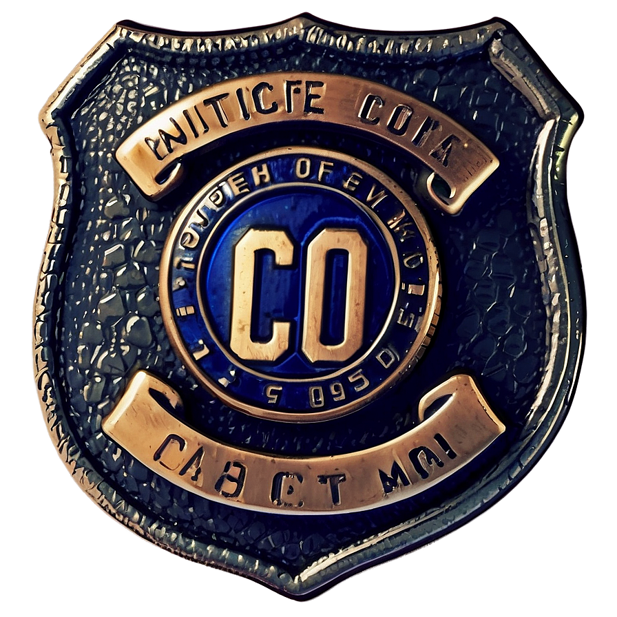 Vintage Cop Badge Art Png 05252024 PNG Image