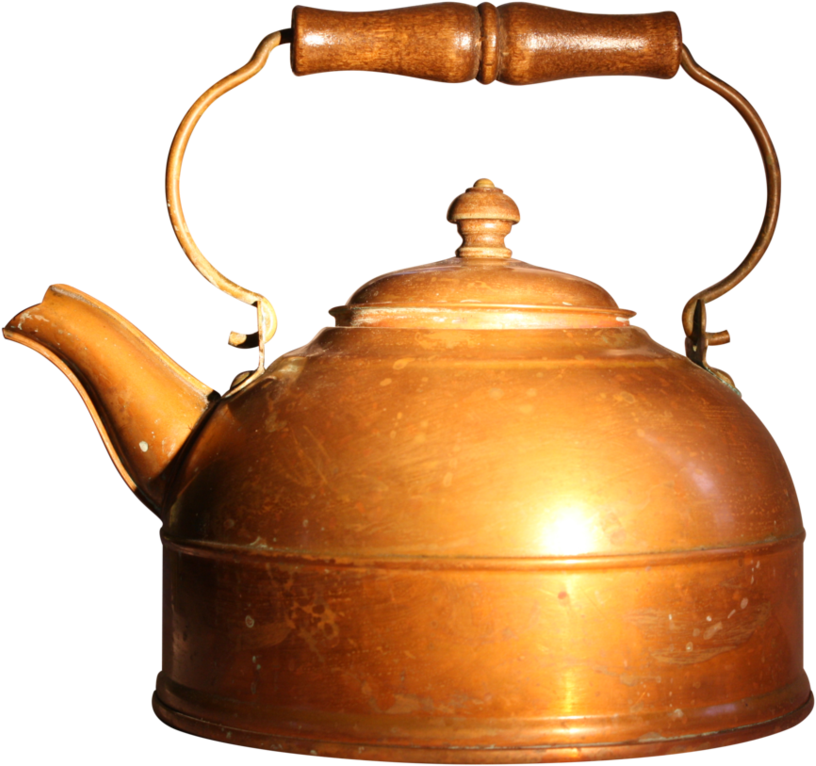 Vintage Copper Teapot PNG Image