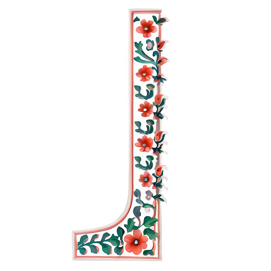 Vintage Corner Flower Motif Png Ikm PNG Image