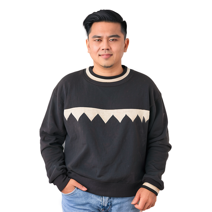 Vintage Crewneck Pullover Png 18 PNG Image