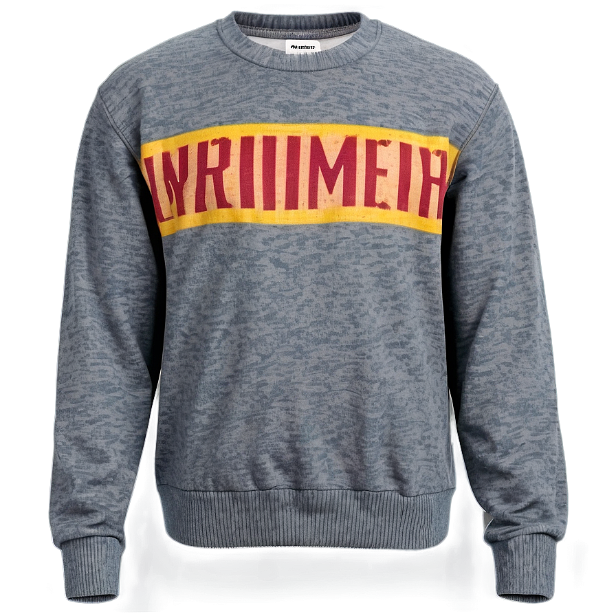 Vintage Crewneck Pullover Png 67 PNG Image