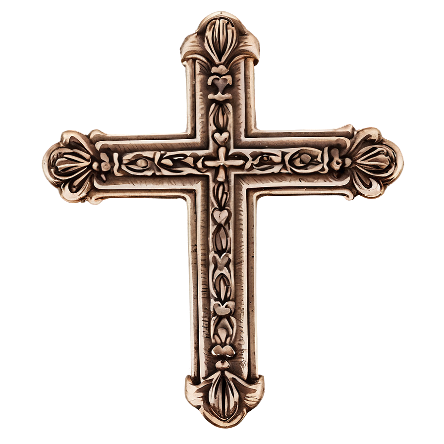 Vintage Cross Outline Png Hyq30 PNG Image