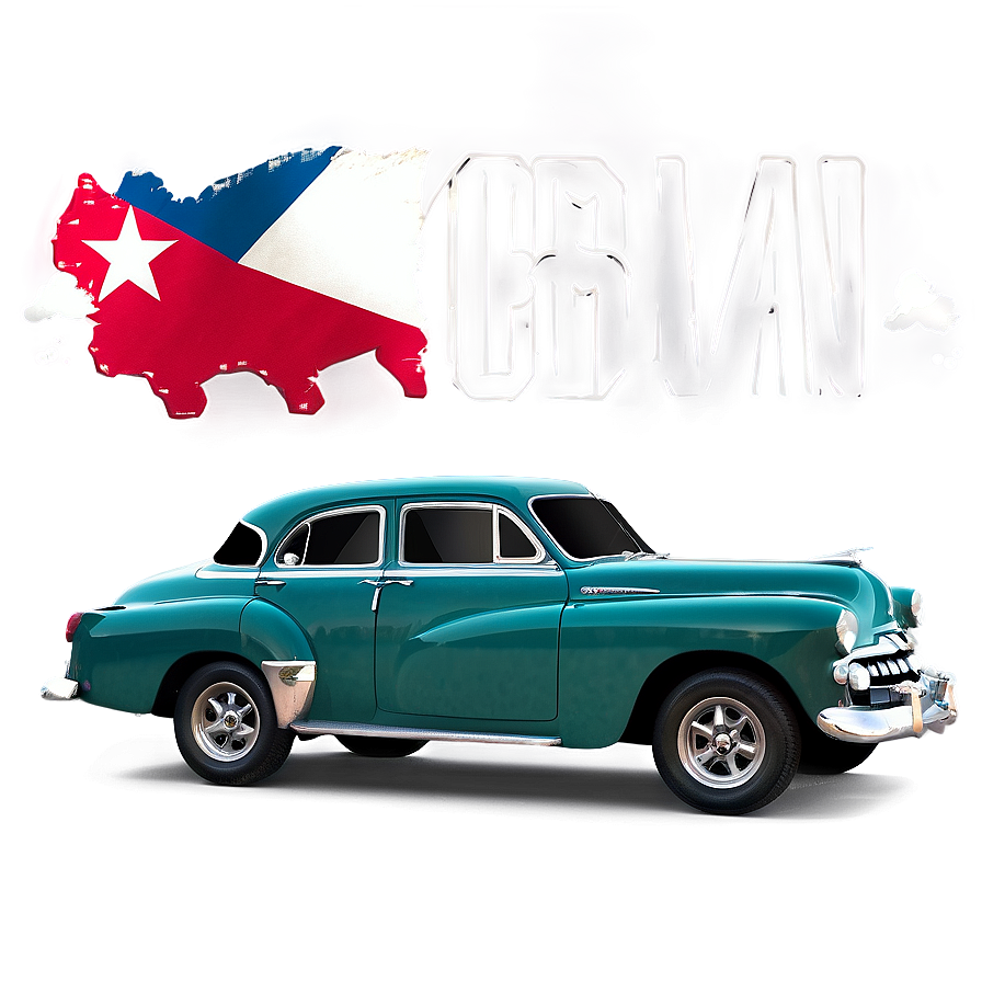 Vintage Cuban Car Png 06252024 PNG Image