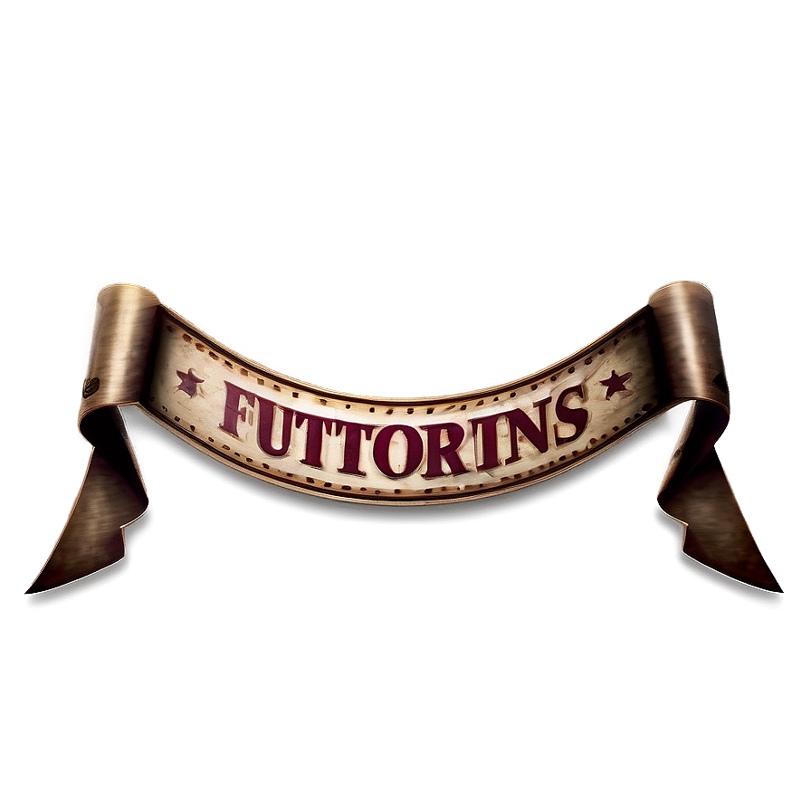 Vintage Curved Banner Png Gcr PNG Image