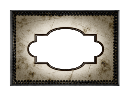 Vintage Decorative Frame Design PNG Image