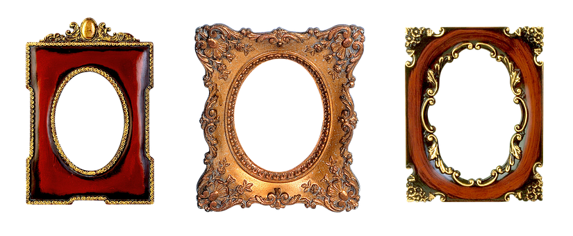 Vintage Decorative Frames Collection PNG Image