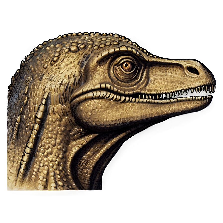 Vintage Dinosaur Head Engraving Png 06292024 PNG Image