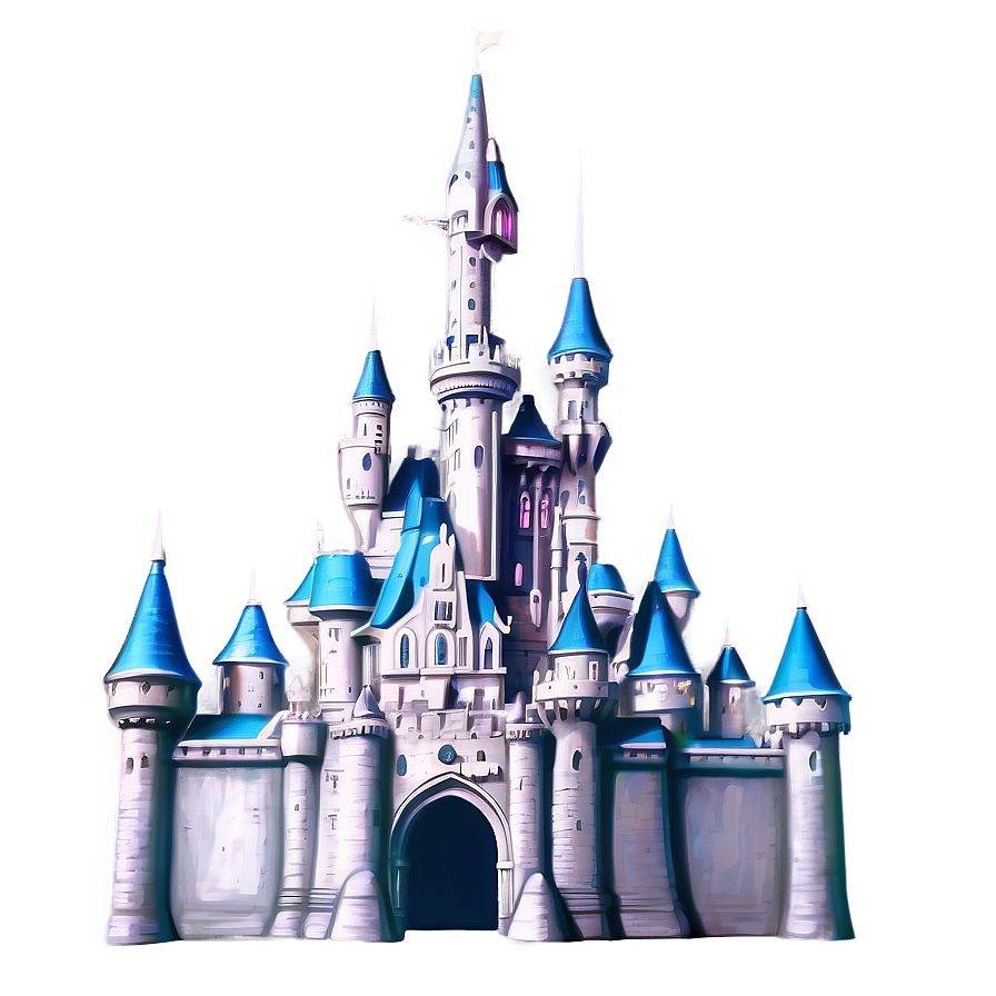 Vintage Disney Castle Sketch Png 13 PNG Image