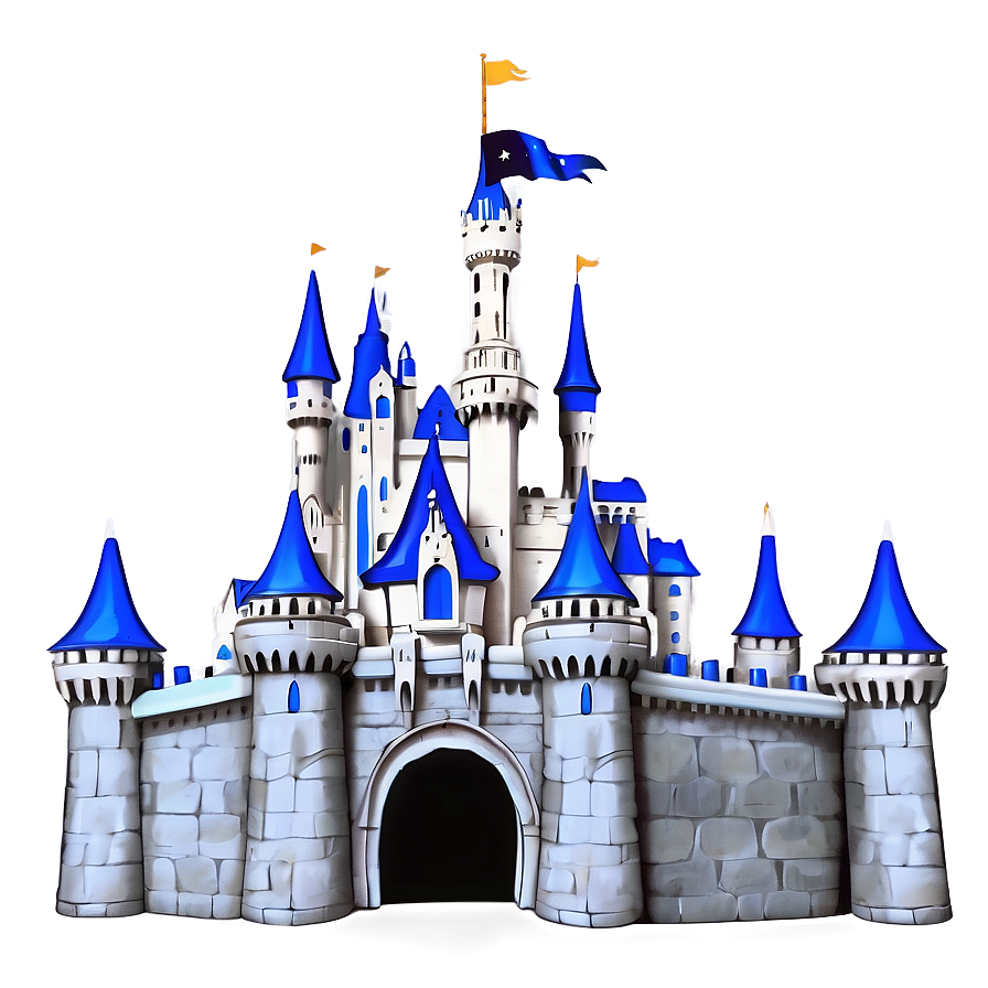 Vintage Disney Castle Sketch Png Hfn PNG Image