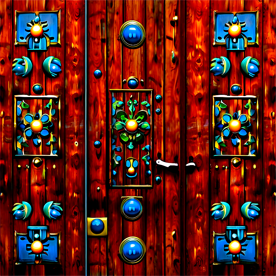 Vintage Door Design Png Rbf PNG Image