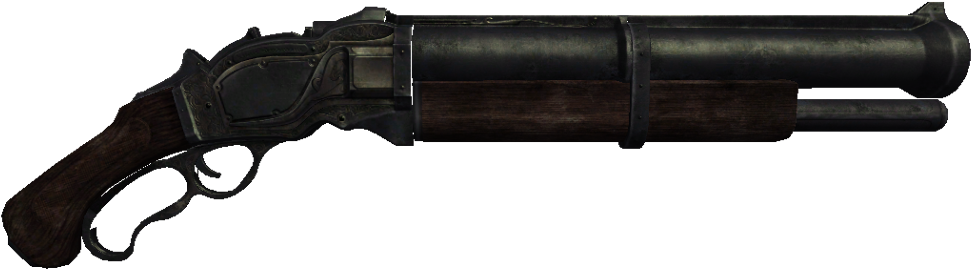 Vintage Double Barrel Shotgun PNG Image