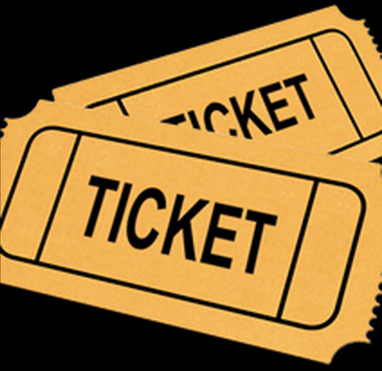 Vintage Event Ticket Design PNG Image