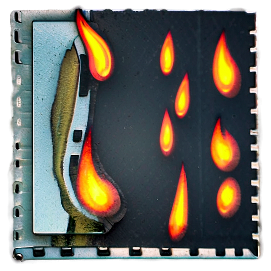 Vintage Fire Overlay Png Hqn PNG Image