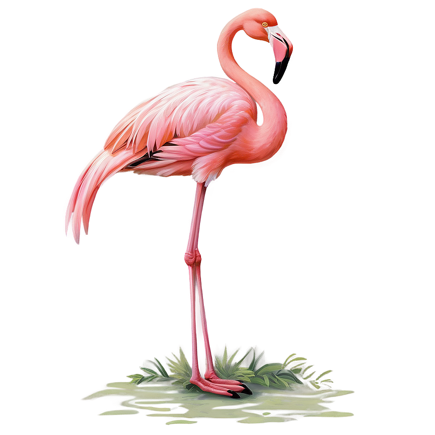 Vintage Flamingo Poster Png Tjb66 PNG Image