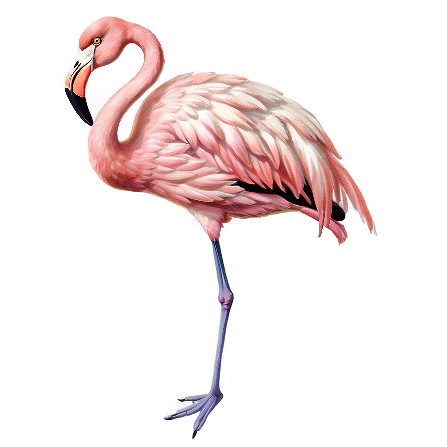 Vintage Flamingo Sketch Png Egj PNG Image