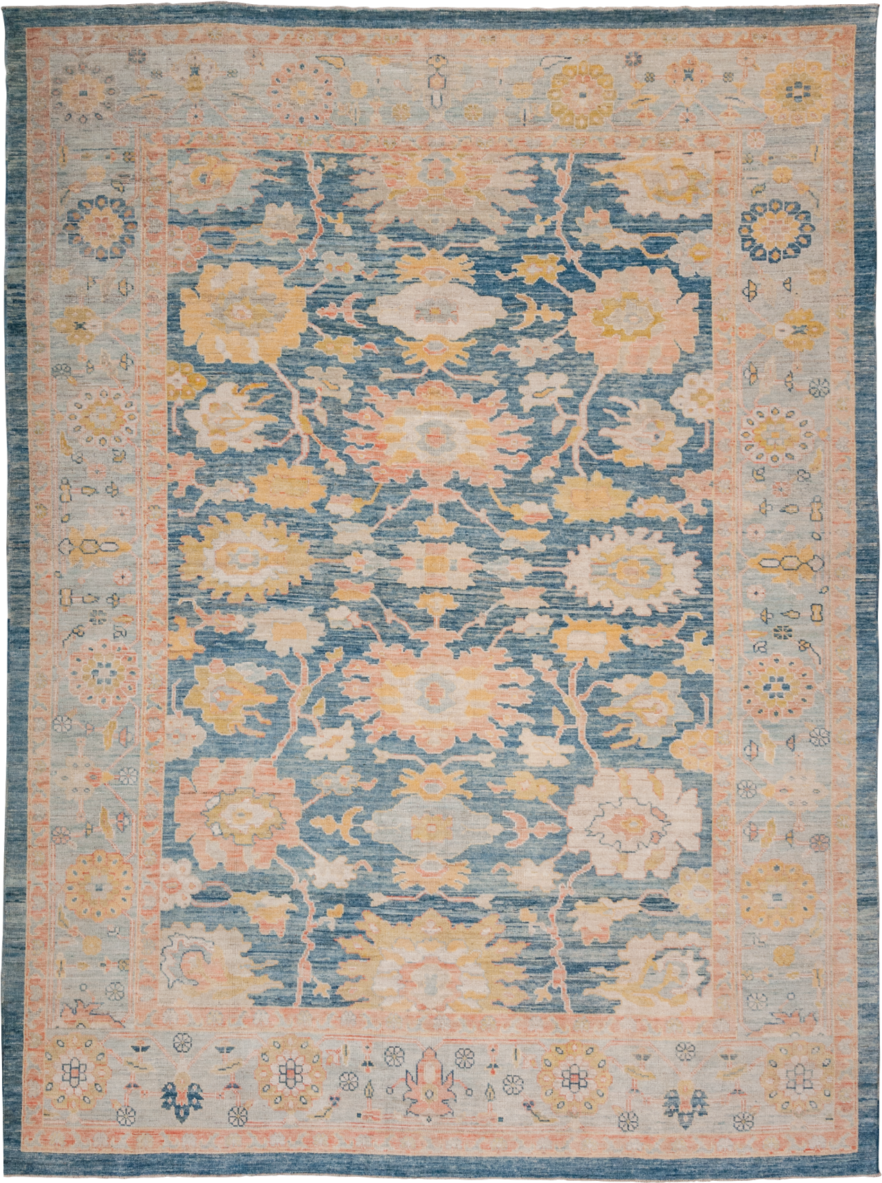 Vintage Floral Pattern Carpet PNG Image