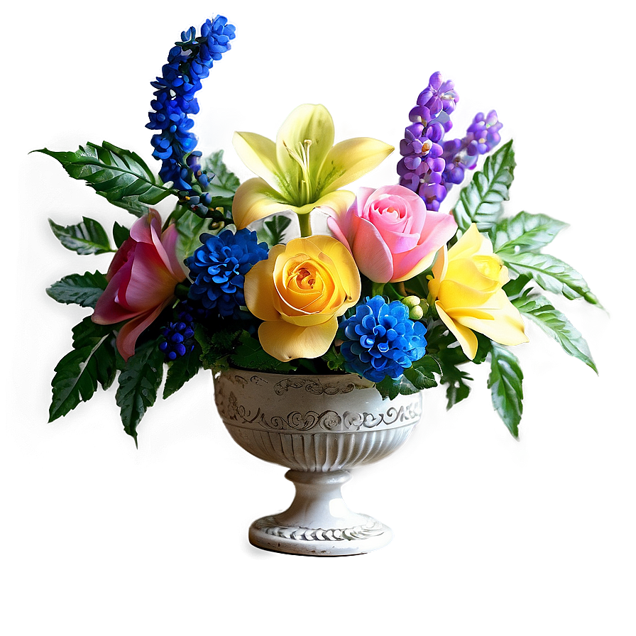 Vintage Flower Arrangement Png Yxb42 PNG Image