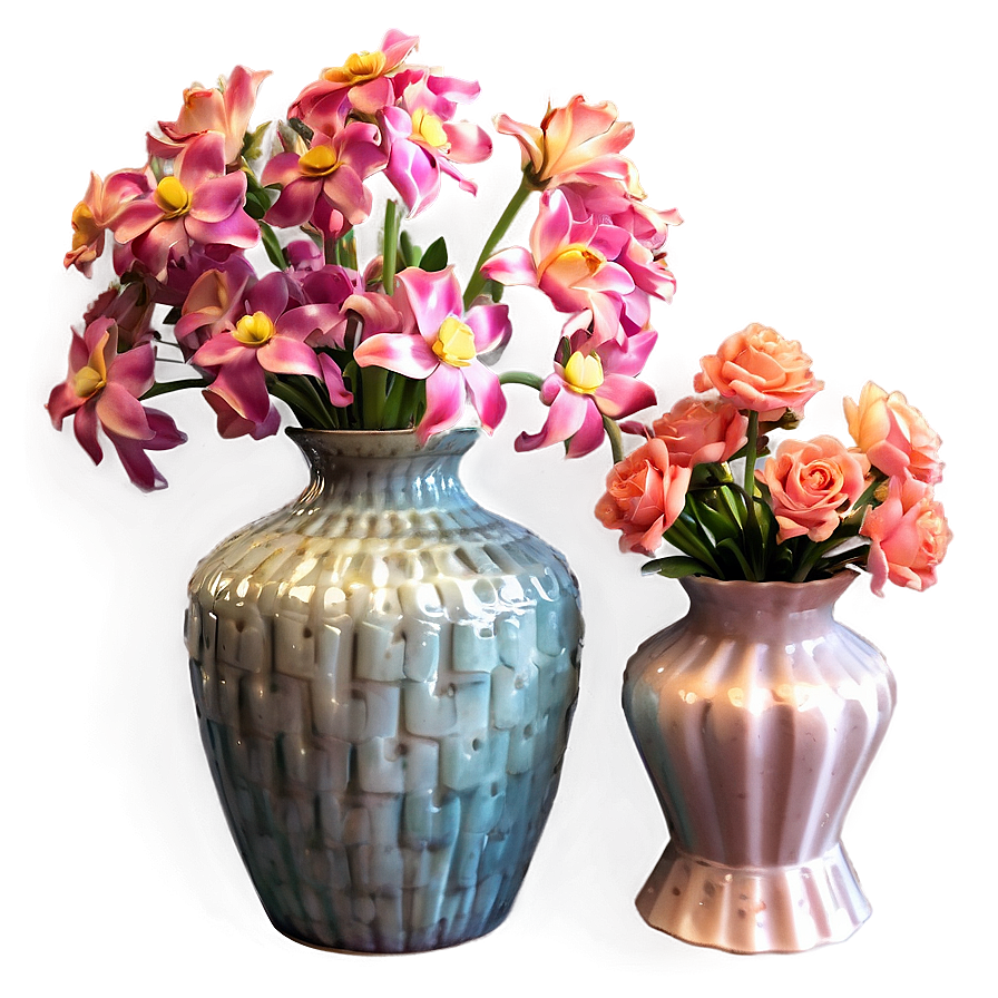 Vintage Flower Vase Collection Png 06122024 PNG Image