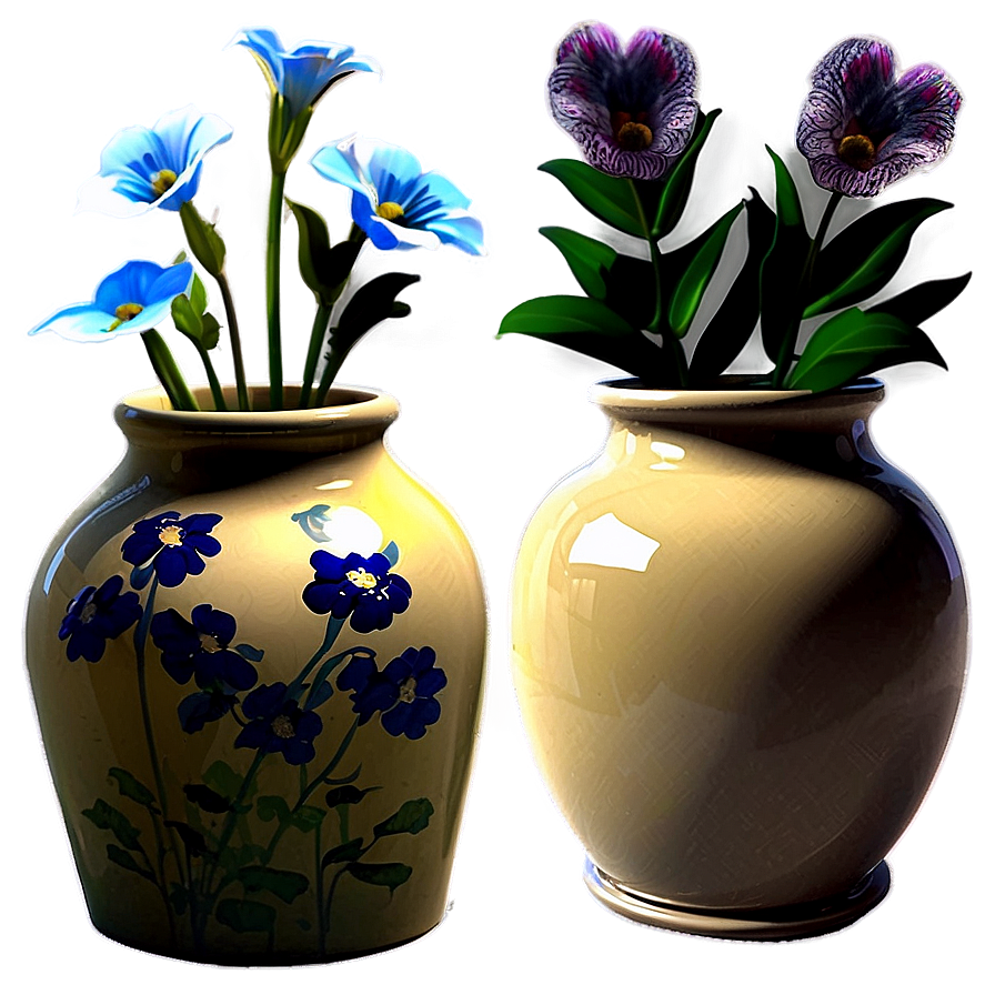 Vintage Flower Vase Collection Png 06122024 PNG Image