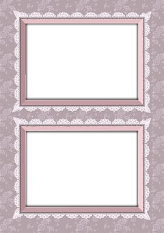 Vintage Framed Blank Blackboards PNG Image