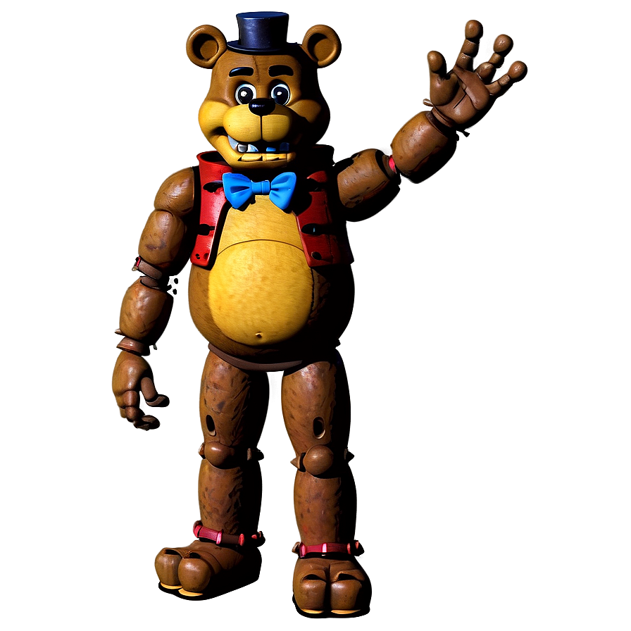 Vintage Freddy Fazbear Artwork Png Yny PNG Image