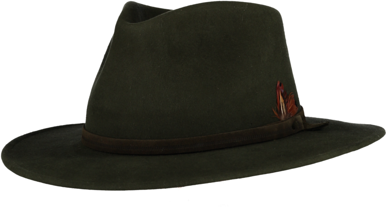 Vintage Gangster Fedora Hat PNG Image