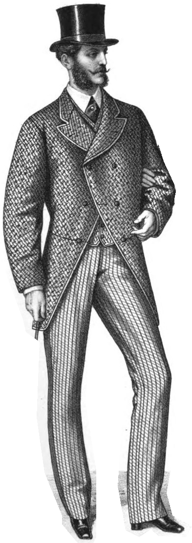 Vintage Gentlemanin Formal Attire PNG Image