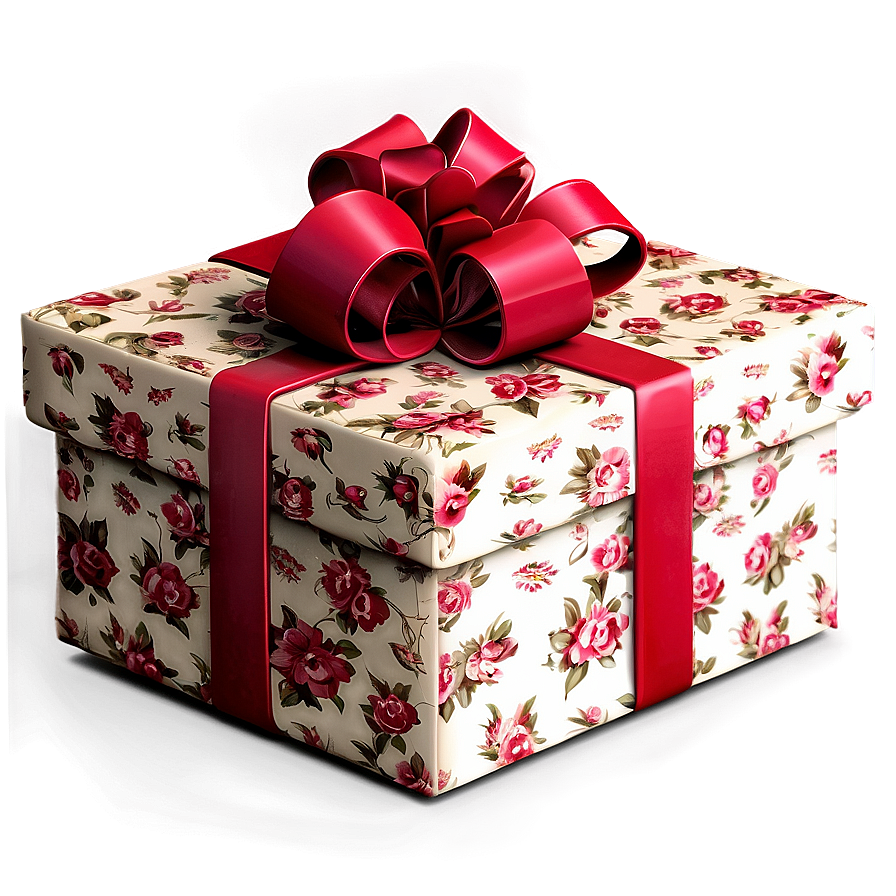 Vintage Gift Box Png Rlg48 PNG Image