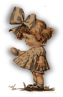 Vintage Girl Illustration PNG Image