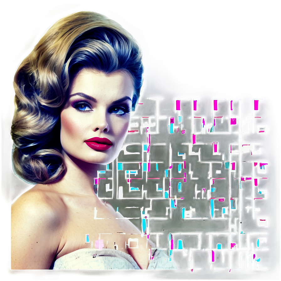 Vintage Glam Waves Png Mnp42 PNG Image